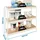Proregal Schwerlastregal BIG WOOD YETI THREE HxBxT 200x120x45cm | Fachlast 400kg | Weiß