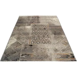 Teppich OBSESSION "My Gobelina 644", grau, B:120cm H:6mm L:170cm, Polypropylen (PP), Polyester, Teppiche, Kurzflor, Ethno Design, Jacquard-Webtechnik, In- und Outdoor geeignet