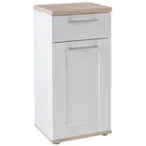 Quartier Unterschrank CASA 38 x 38 x 82 cm Braun/Weiß