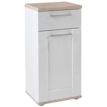 Quartier Unterschrank CASA 38 x 38 x 82 cm Braun/Weiß