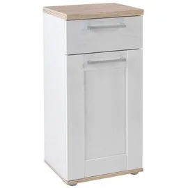 Quartier Unterschrank CASA 38 x 38 x 82 cm Braun/Weiß