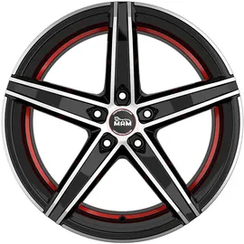 mam wheels OX-18 8,5 x 19 5 x 120 ET35 Schwarz/Rot