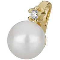 Orolino Kettenanhänger 585 Gold mit Brillant 0,03ct. + Perle 6,5-7mm gelb