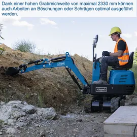 SCHEPPACH EXC815 Mini-Bagger XXL-Set