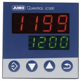Jumo Quantrol LC300 Temperaturregler L, J, T, K, E, N, S, R, Pt100, Pt1000, KTY Relais 3 A 80 x 96 x 96 mm