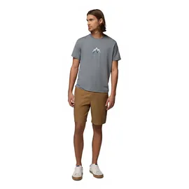Columbia Parsons Point Kurzarm-T-Shirt City Grey Heather/Pointed Peaks M