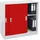 Proregal Aktenschrank 90x90x45 rot