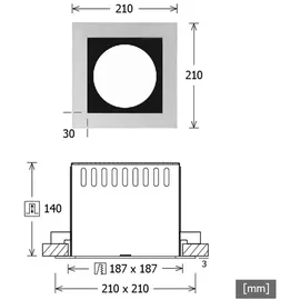 LTS Licht SCER 2.1140 Einbaugehäuse