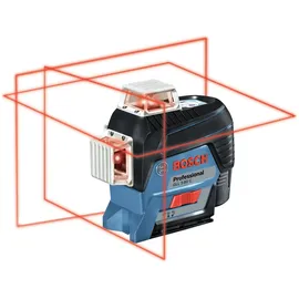 Bosch Gll 3-80 C Linienlaser mit 1x 2,0 Ah Akku + Laser-Empfänger Lr 7 in L-Boxx