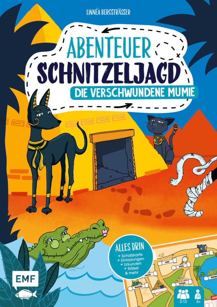 Set: Abenteuer Schnitzeljagd - Die Verschwundene Mumie - Linnéa Bergsträsser  Kartoniert (TB)