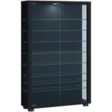 VCM Vitrine Lumo Mini 59 x 18 x 90 cm Schwarz