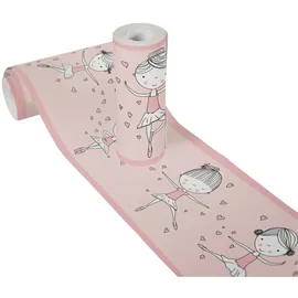 A.S. Création Bordüre Ballerina 5 m x 15 cm Rosa