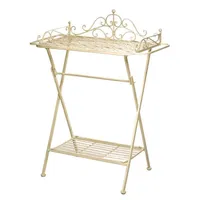 Aubaho Butlers ́s Tray Serviertisch Gartentisch Eisen Garten Klapptisch