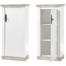 Lomadox Ferna-61 71 x 146 x 37 cm Weiß / Braun