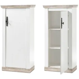Lomadox Ferna-61 71 x 146 x 37 cm Weiß / Braun
