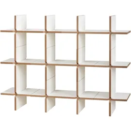 Tojo Aktenregal 140 x 32 x 210 cm Weiß