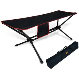 CCLIFE Hängematte mit Gestell Outdoor 80KG Tragkraft Schwarz