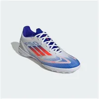 Adidas Herren Fussball-Hartplatzschuhe F50 League TF Fußballschuh WEISS|zinnoberrot|BLAU 40