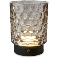 Briloner - LED Tischlampe kabellos IP44 mit Glaskorpus, Touchdimmbar