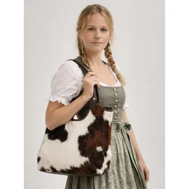 Allgäu Rebell Muuh Schultertasche Leder Brown