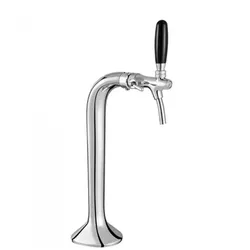 Schanksäule Chrom 1-leitig, elegant, `Topp-Qualität!`