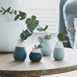 räder Mini Pastellvasen 4er Set, blau