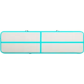 vidaXL Aufblasbare Gymnastikmatte mit Pumpe 600x100x20 cm PVC Grün