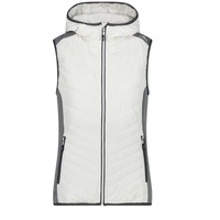 CMP - Woman Vest Hybrid Fix Hood, B.Co Gesso, 42