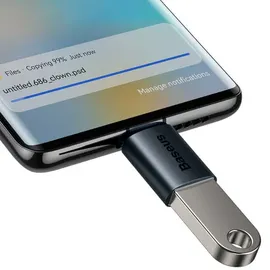 Baseus Ingenuity USB-C to USB-A adapter OTG (blue)