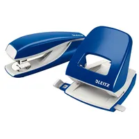 Leitz Büro Heftgerät und Locher-Set, Für 30 Blatt, Ergonomische