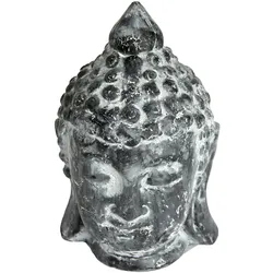 Goldbach Buddha Kopf Schwarz Keramik Deko Figur
