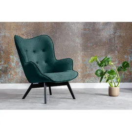 Konsimo Sessel Glori Velours 78 x 94 x 88 cm Blau