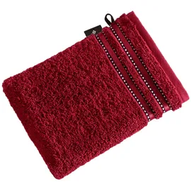 VOSSEN Cult de Luxe Waschhandschuh 16 x 22 cm rot 