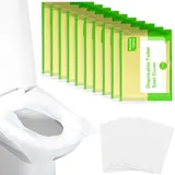 100 Stück Einweg-WC-Sitzbezüge, biologisch abbaubar, für Reisen, leicht zu transportieren, für öffentliche Büro-Bäder für Kinder und Erwachsene