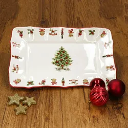 Maestro Natale Weihnachten Stollenplatte rechteckig aus Keramik - 23/35