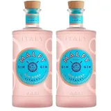 Malfy Gin Rosa – Super Premium Gin aus Italien mit Pink Grapefruit und Rhabarber – 41% Vol – 1 x 0,7L (Packung mit 2)
