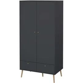 Home Affaire Drehtürenschrank Bodo 98,7 x 200,1 x 58,1 cm Grau