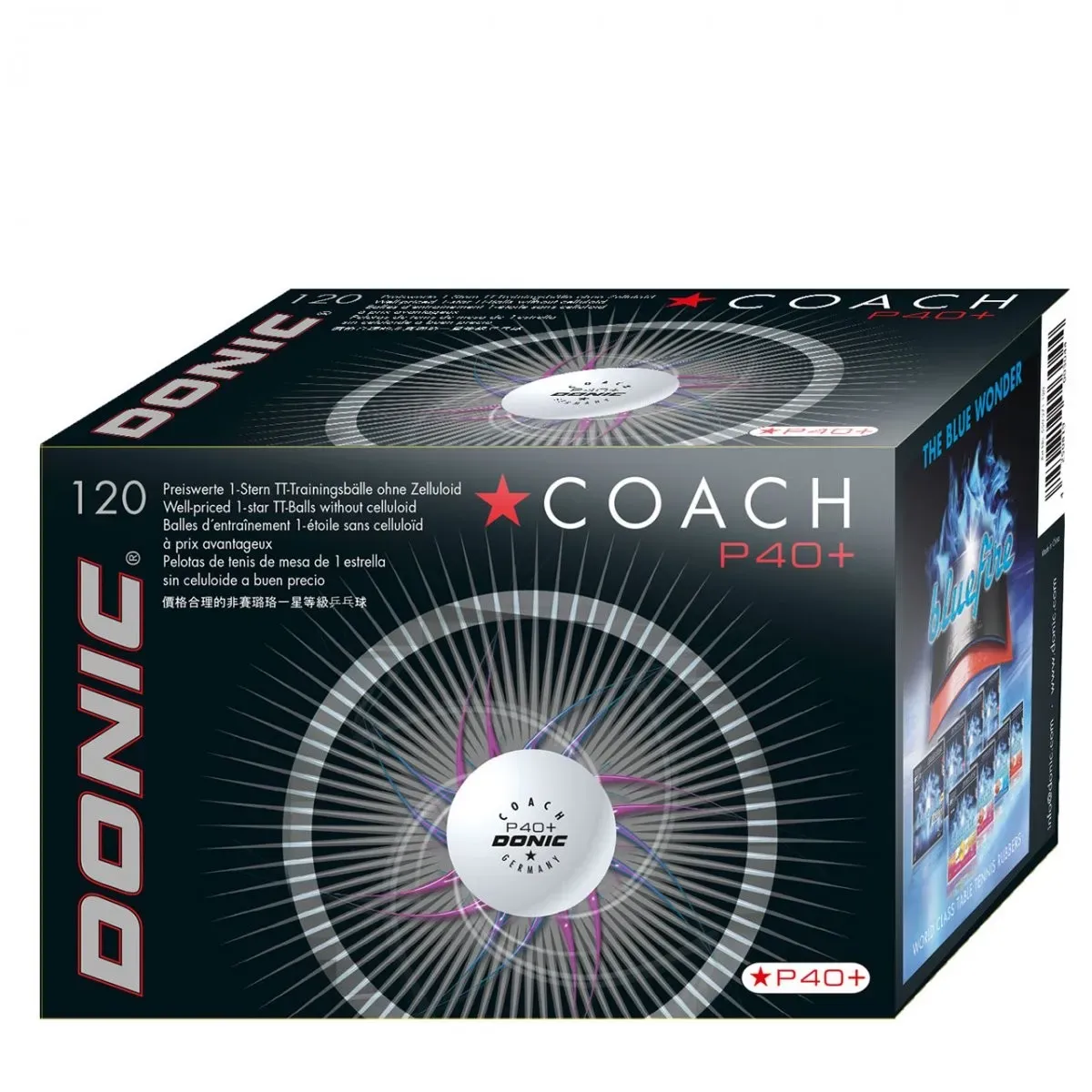 Donic Ball* Coach P40+ weiÃ - weiÃ - Bälle - Stück 120er - 120er