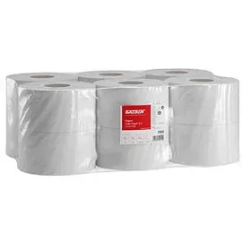 Katrin Jumbo-Toilettenpapier Gigant S2 2-lagig Recyclingpapier, 12 Rollen