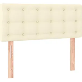 vidaXL Boxspringbett 90 x 190 cm Creme