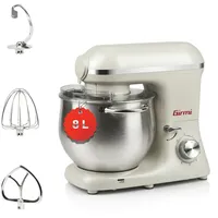 Girmi IM50 Knetmaschine, 8 l Behälter aus Edelstahl, mit Griffen, 2200 W (max), 6 Geschwindigkeiten + Pulse, inklusive Zubehör