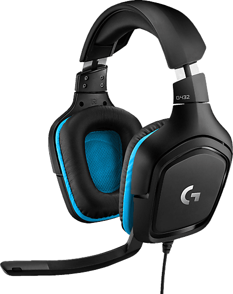 LOGITECH G432 , Over-ear Gaming Headset Schwarz