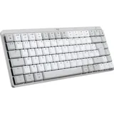 Logitech MX Mini for Mac, Tenkeyless (80 - 87 %), Bluetooth, Mechanische Switches, Schweizer Layout, LED, Grau, Weiß - Grau/Weiß