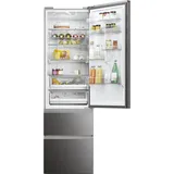 Haier HTW5620CNMP 3D 60 Serie 5 Kühl-Gefrierkombination (414 l, 2050 mm hoch, Dark Inox)
