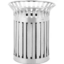 Ulsonix Abfalleimer 90 l Silber
