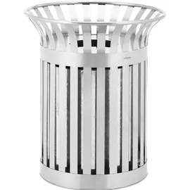 Ulsonix Abfalleimer 90 l Silber