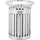 Ulsonix Abfalleimer 90 l Silber
