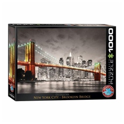 EUROGRAPHICS Puzzle New York City Brooklyn Bridge, 1000 Puzzleteile bunt