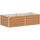 vidaXL Garten-Hochbeet verzinkter Stahl rechteckig 160 x 80 x 45 cm Hellbraun