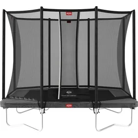 Berg Toys BERG Trampolin Ultim Favorit Regular 280 Grey mit Airflow inkl. Sicherheitsnetz Comfort